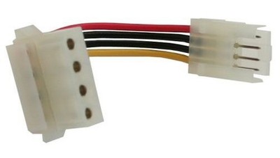 4pol Molex Stromkabel Adapter 4pol Floppy auf 4pol Molex