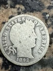 1892-o Barber Dime, 1st Year Of Issue, Better Date, 99c shipping