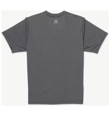 Camisa Para Hombre Hurley Icon Híbrida UPF Manga Corta Gris Grande - Imagen 2 de 6