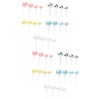  40 pcs Cake Sticks Colorful Balls Dessert Cake Toppers Baking Supplies for