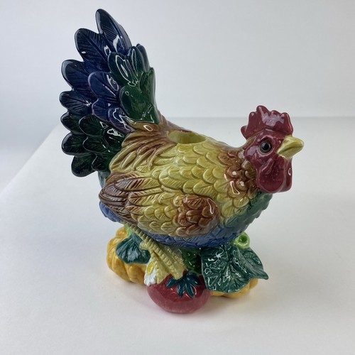 Fitz And Floyd Classics Rooster & Hen Candlestick Holder Pair Coq Du Village - Picture 11 of 20