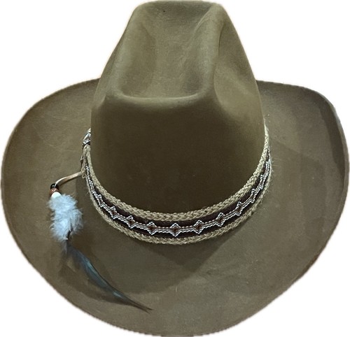 Vtg John B. Stetson 3X Beaver Durant Whiskey Brown Cowboy Hat Size 7 1/4 W BOX - Picture 6 of 22