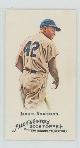 Jackie Robinson 2008 Topps Allen & Ginter Mini Baseball Icons BI3 Brooklyn