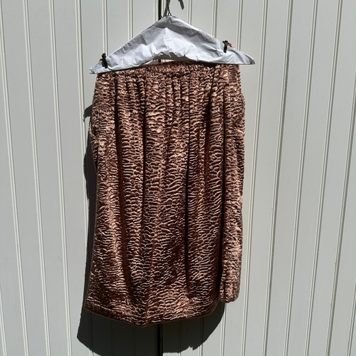 Rachel Comey Rose Gold Faux Fur Persian Lamb Top & Skirt Set Size 6 Read Desc - Picture 7 of 17