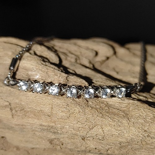 Bolo Armband Sterlingsilber JWBR Diamant Akzent verstellbar Station Gr. 5 bis 9 - Bild 2 von 12