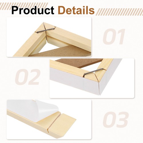 8 x 10 Inches Canvas Stretcher Bars, Wood Canvas Frame Kit Stretcher Frames - Picture 3 of 6