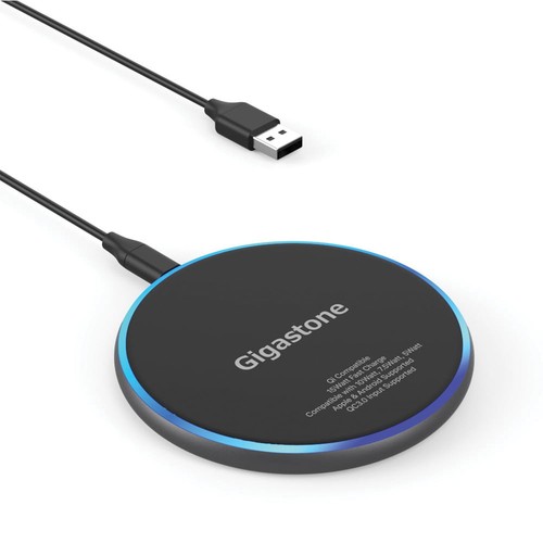 Gigastone GS-GA-9700B-R GA-9700 Qi Certified Fast Wireless Charging Pad - Afbeelding 6 van 9