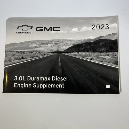 2023 Chevrolet GMC 3.0L Duramax Diesel Supplement Owners Manual