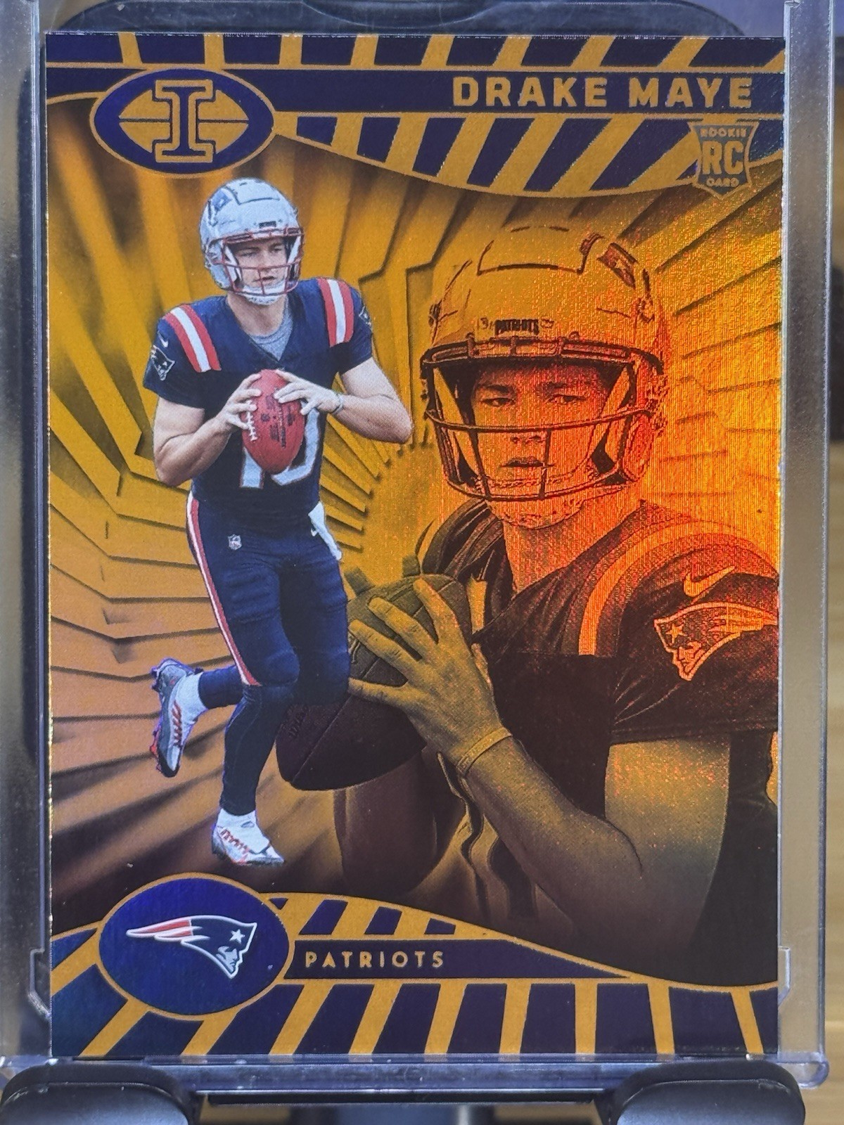 2024 Panini Illusions - Drake Maye #59 Trophy Collection Orange (RC)