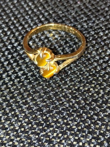 Tigerauge Ring 3,5 Damen goldfarben - Bild 1 von 3