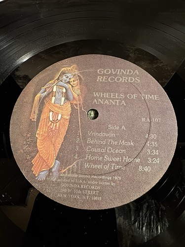 Ananta - Wheels Of Time - Govinda Records Pressing RA-107 - Imagen 4 de 6