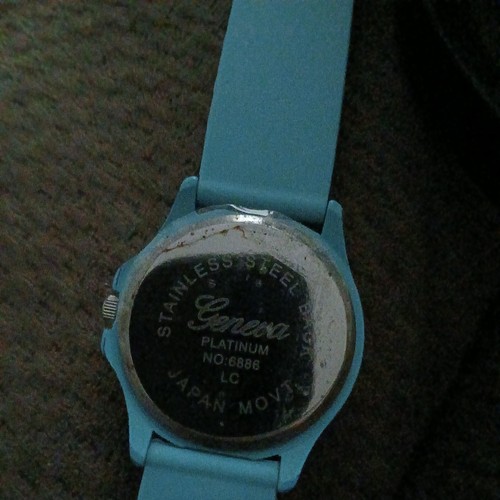 GENEVA Ladies Light Blue 6886 Quartz Watch Working New Battery - Picture 4 of 4