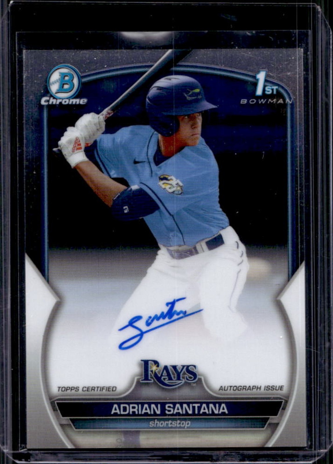 2023 Bowman Draft Adrian Santana Chrome Auto 1st #CDA-AS Rays