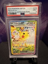 Pokémon TCG Surging Sparks Pikachu EX Card 2024 SIR, 238/191, PSA 9 Mint!!