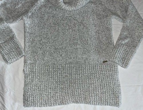 Ivanka Trump Sweater Women’s Size Small Gray Turtleneck Cowell Neck Sweater - Picture 5 of 9