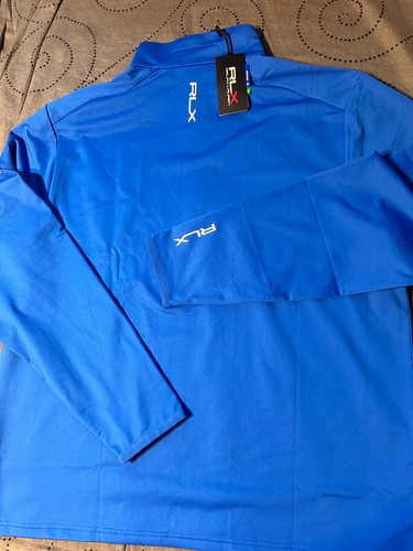 RALPH LAUREN RLX GOLF ZIP. R. BLUE GRAY MET. PULLOVER JACKET SIZE XL MEN $148.00 - Picture 4 of 5