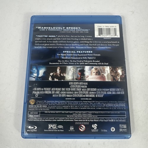 Poltergeist Blu-ray Disc by Tobe Hooper Steven Spielberg 1982 Free Ship - Picture 3 of 3
