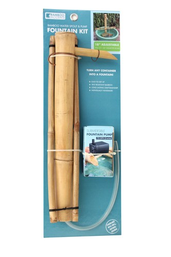 Bamboo Accents 18" Large Adjustable Garden Fountain Kit with Pump - Dramatic ... - Picture 3 of 6