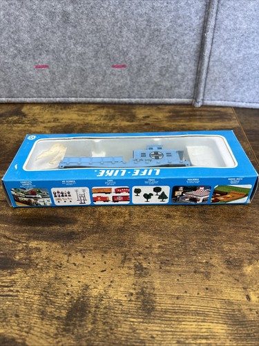 Vintage Life Like HO Scale Santa Fe Maintenance Search Light Train Car Hong Kong - Picture 5 of 8