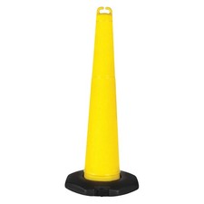 GRAINGER APPROVED 45YJ70 Traffic Cone,42in H,Yellow,Polyethylene 45YJ70