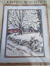 Something Special "Winter Scene" Counted Cross Stitch Kit 50320- 12x16 NEW