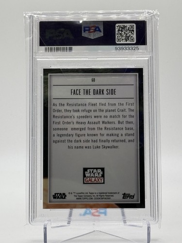 2023 Chrome Star Wars 60 Face The Dark Side Atomic Refractor 139/150 PSA 10 - Picture 6 of 6