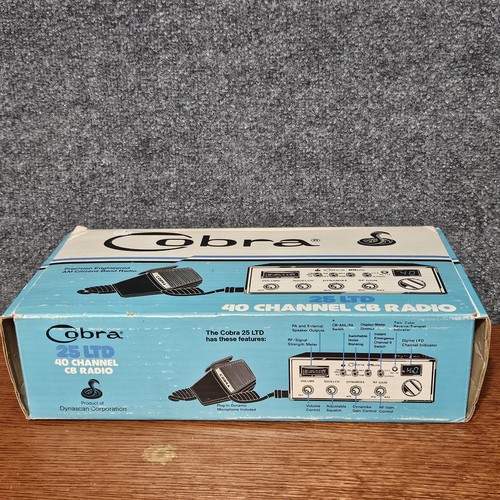 Radio CB clásica de 40 canales Cobra 25 LTD de colección con caja original sin probar - Imagen 13 de 17