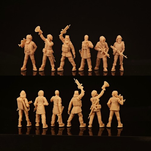 Impresión 3D 1/72 Soldados Talibanes de Oriente Medio Modelo 6 Personas Sin Pintar - Imagen 1 de 3