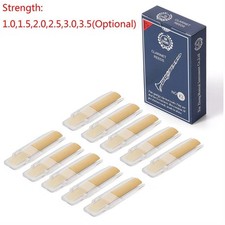 Ten Pcs Bb Clarinet Reeds in Various Hardness Levels Suitable for Performances