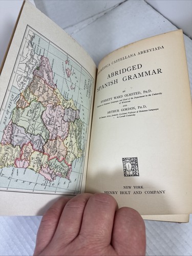Everett Ward Olmsted and Arthur Gordon 1914 ABRIDGED SPANISH GRAMMAR - Picture 7 of 16