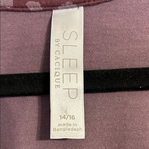CACIQUE taglia 14 16 Sleep Life is Better con pisolini camicia da notte pisolino - Foto 3 di 7