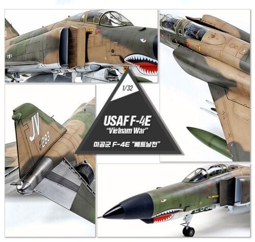 Academy 12133 - 1:32 USAF F-4E Guerra de Vietnam - Imagen 6 de 9