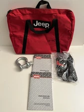 NEW OEM Mopar Jeep Warn D Ring Shackle,  Gloves, Bag & Manual NO Winch or Strap