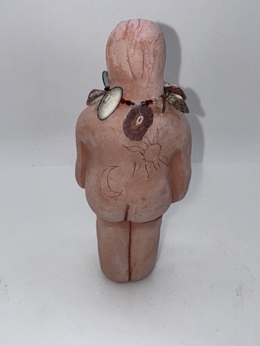 Rare Fertility Goddess Terracotta Figurine W/Symbolic Incised Motifs - Exquisite - Picture 3 of 6