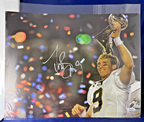 Foto firmada por Drew Brees 11x14 SAINTS SUPER BOWL autógrafo con certificado de autenticidad (TSA) ENVÍO GRATUITO - Imagen 3 de 7