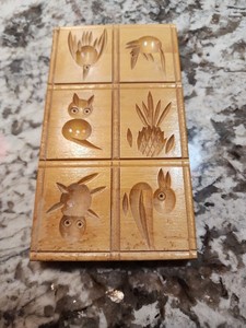 Vintage Wooden Springerle Cookie Press Mold German Christmas 6 X 3.5 Inches