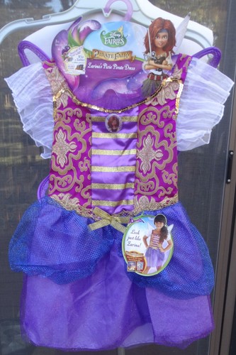 NUEVO Vestido Disney Hada ZARINA con Alas Disfraz Talla 4-6X, Jakks Pirata del Pacífico