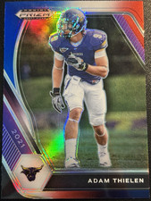 2021 Panini Prizm Draft Picks Red, White & Blue Adam Thielen #52 Minnesota Card!