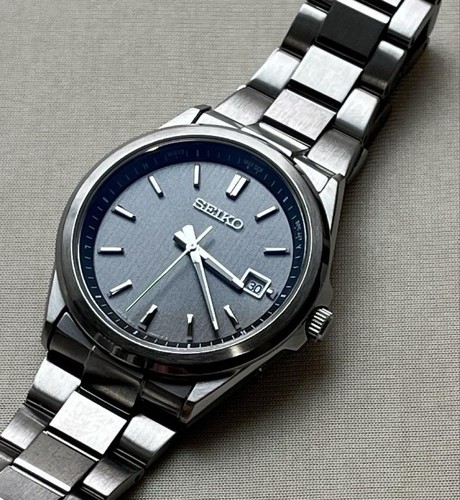 SEIKO SBTM347 Men's Radio Solar Round Silver W39.8mm Japan Made Analog with box - Picture 2 of 24