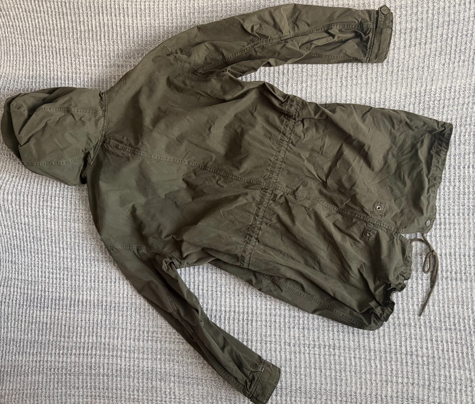 GAP Men’s Large Solid Green Long Jacket – Casual … - image 12