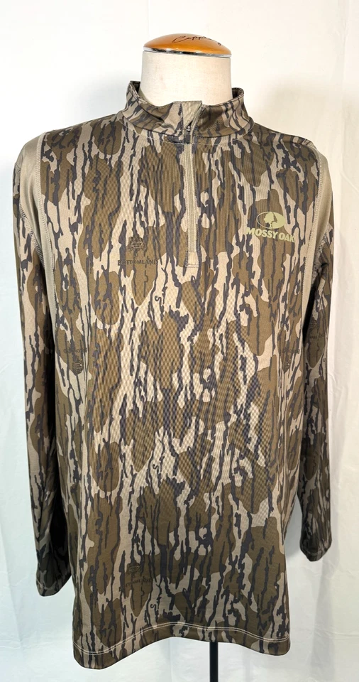 New Mossy Oak Bottomland Kenai Camo Green Hunting Gear Pullover CHO Elite Sz XXL - Image 3 of 4