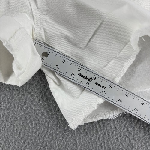 J Crew Shorts Womens 28 White Denim Cut Off Distressed Boho Summer Beach 5" Hem - Picture 14 of 17