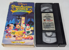 Disney Sing Along Songs Very Merry Christmas VHS Video Tape V 8 Kids Holiday