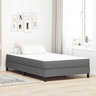 Mattress Light Grey Fabric 120x200cm Small Single Pocket Spring Polyester Deluxe