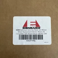 Bathroom Vent Fan Motor Blower Wheel Replacement Electric Motor endurance pro