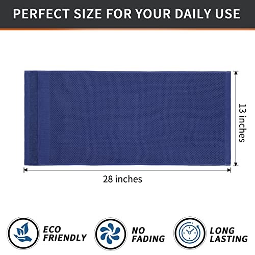 100% Cotton Waffle Weave Kitchen Towels, 13 x 28 Navy Blue 13 x 28 - 4 Pack - Bild 5 von 6