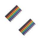 Set of 2 Wire Labels Tags Marking Cable for Electronics Identification Stickers