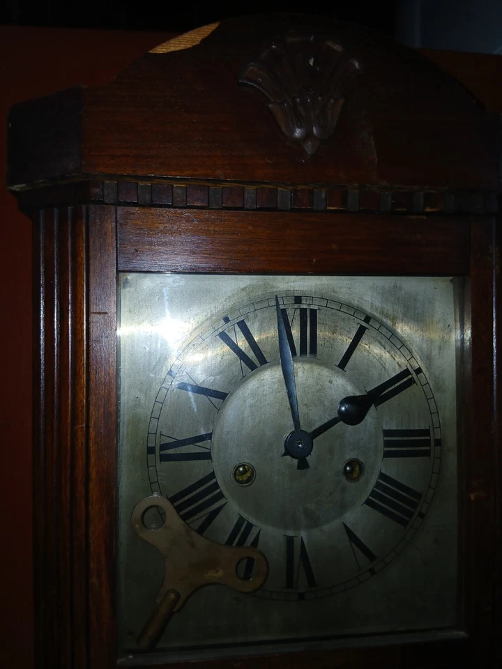 vintage HAC wall clock working - for spares - 24 inches x 14 inches x 5" - Image 4 of 4