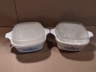  Corning Ware blue Cornflower 2 3/4 Cup P-43-B Set of 2 Dishes w/ Orig. Lids