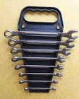 Vintage 8 Piece Craftsman USA Combination Wrench Set SAE Wrenches w/ Carrier